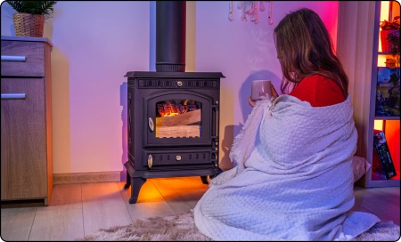 Stufa a legna in ghisa MITRA 7 kW