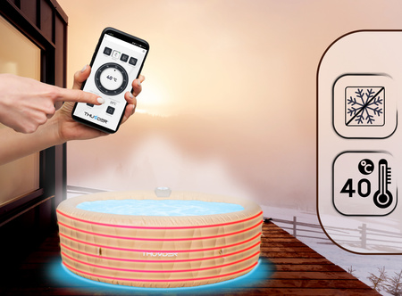 Jacuzzi gonfiabile da giardino THUNDER LATTE