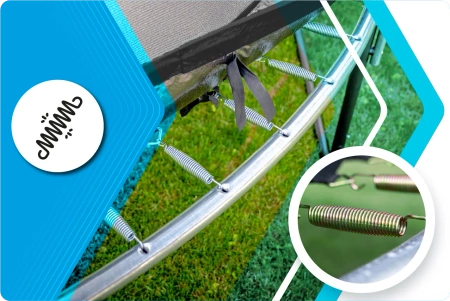 Trampolino THUNDER INSIDE ELITE 8FT (244 cm) NERO