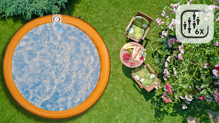 Vasca Idromassaggio Gonfiabile da Esterno THUNDER MOCHA