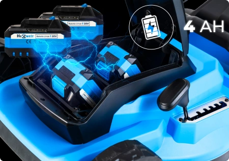 Tosaerba a batteria Hexwelt HW-KA-40 40 cm 40V 8Ah