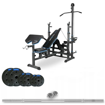 Set da bodybuilding THUNDER 50 kg con panca VIGOR-C