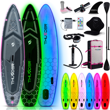 Tavola da SUP 320cm THUNDER MOSSA con luci a LED