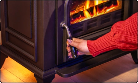 Stufa a legna in ghisa HELIOS 10 kW