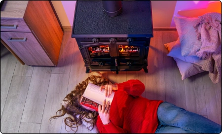 Stufa a legna in ghisa ATAR 10 kW