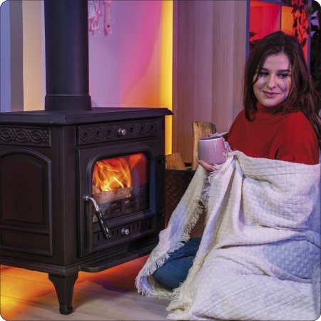 Stufa a legna in ghisa HELIOS 10 kW