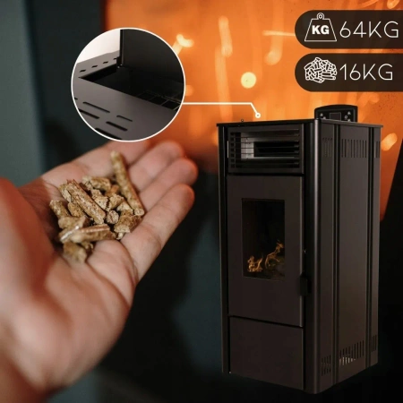 Stufa a pellet SOPHIA BLACK 8,1 kW