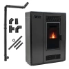 Stufa a pellet ARIA BLACK 12 kW