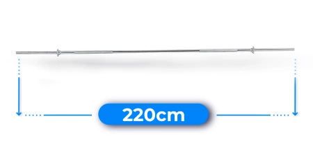 Bilanciere dritto filettato 220 cm 30 mm THUNDER