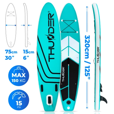 Tavola da SUP 320cm THUNDER COAST MINT