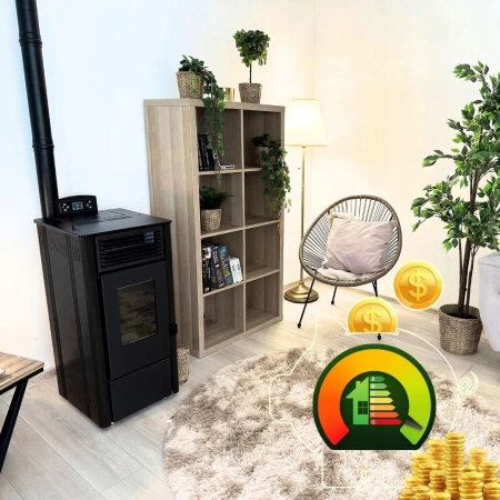 Stufa a pellet SOPHIA BLACK 8,1 kW