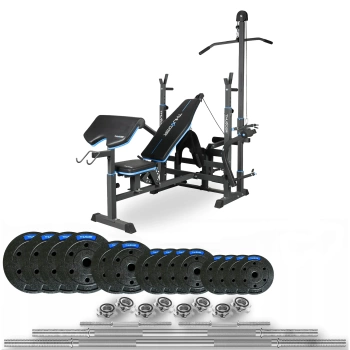 Set da bodybuilding THUNDER 120 kg con panca VIGOR-C (pre-ordine 17.12)