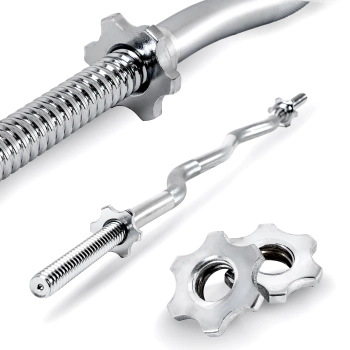 Bilanciere ricurvo filettato 120 cm 30 mm THUNDER