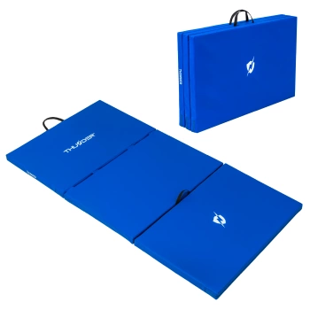 Materassino da ginnastica blu 197x100x5 cm THUNDER