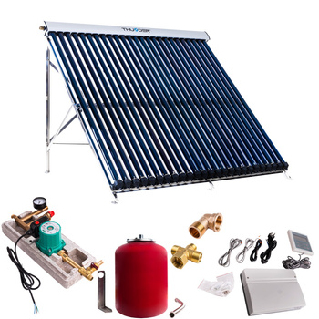 Kit solare con 1 collettore sottovuoto da 25 tubi, senza cavo solare e serbatoio