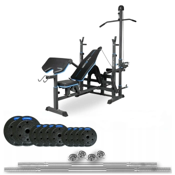 Set da bodybuilding THUNDER 70 kg con panca VIGOR-C 